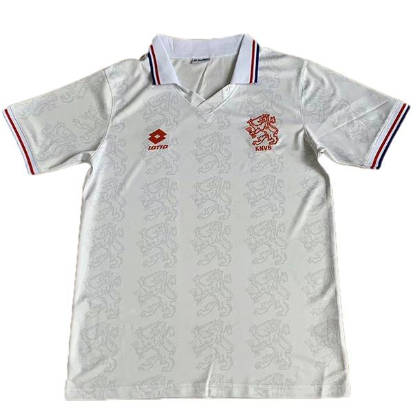 Holland away retro soccer jersey maillot match Netherlands men's 2ed sportwear football shirt 1995